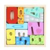 Joc educativ din lemn - Tetris 3D cu Cifre
