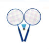Set Rachete Badminton pentru copii albastru cu minge 46 cm